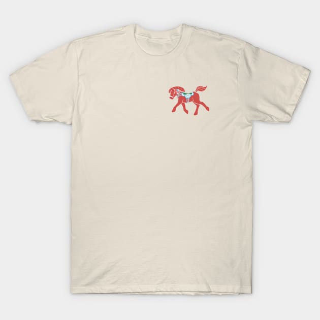 Real Dala Horse #2 T-Shirt by CloudWalkerDesigns